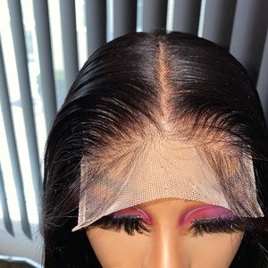5x5 HD inch straight human hair wig
